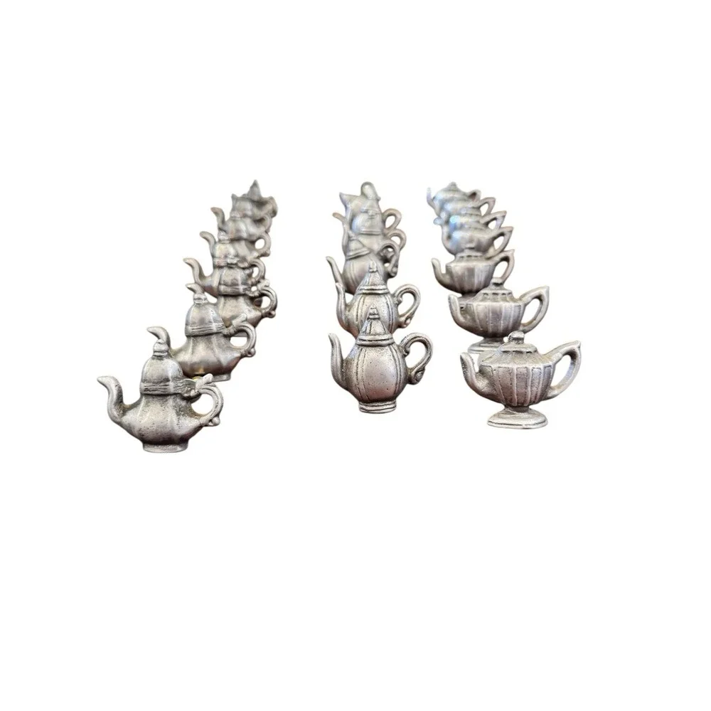 20 VTG Ganz Metal Drawer Cabinet Knob Pull Handle Tea Pot Coffee Kettle 3 Styles